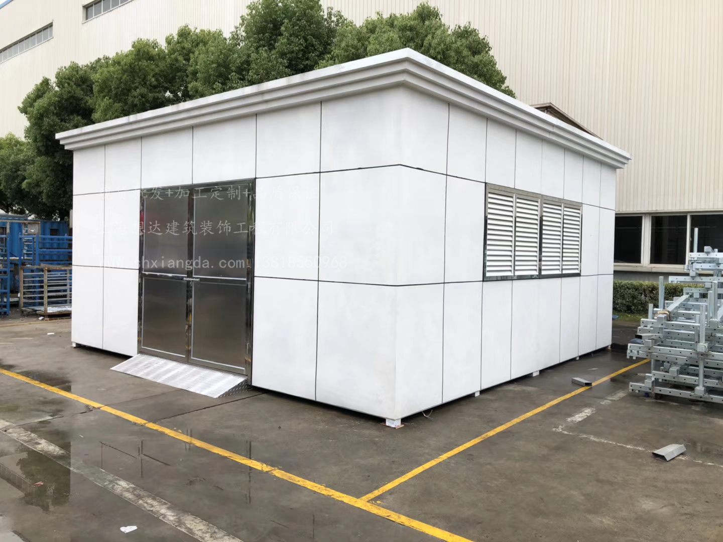 工廠真石漆垃圾房017\大型工廠制作垃圾房\收納整潔