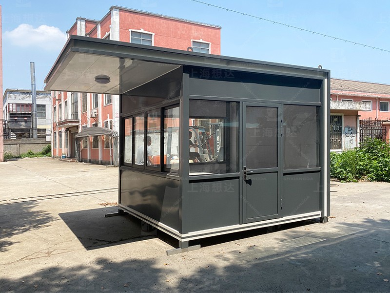 方形前頂鋼結構崗亭04